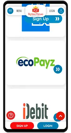 royal vegas payment method